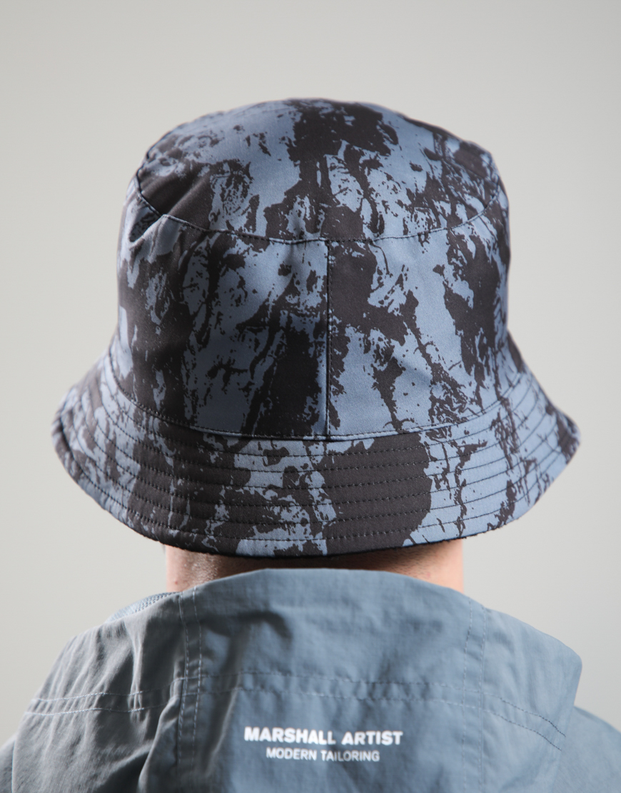 Alternative view of Camo Fleece Reversible Bucket Hat // Black Camo