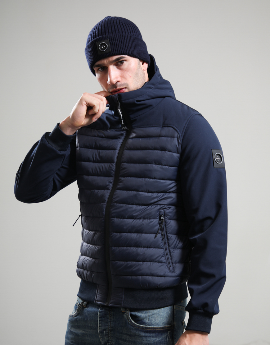 Avondale Hybrid Jacket // Navy
