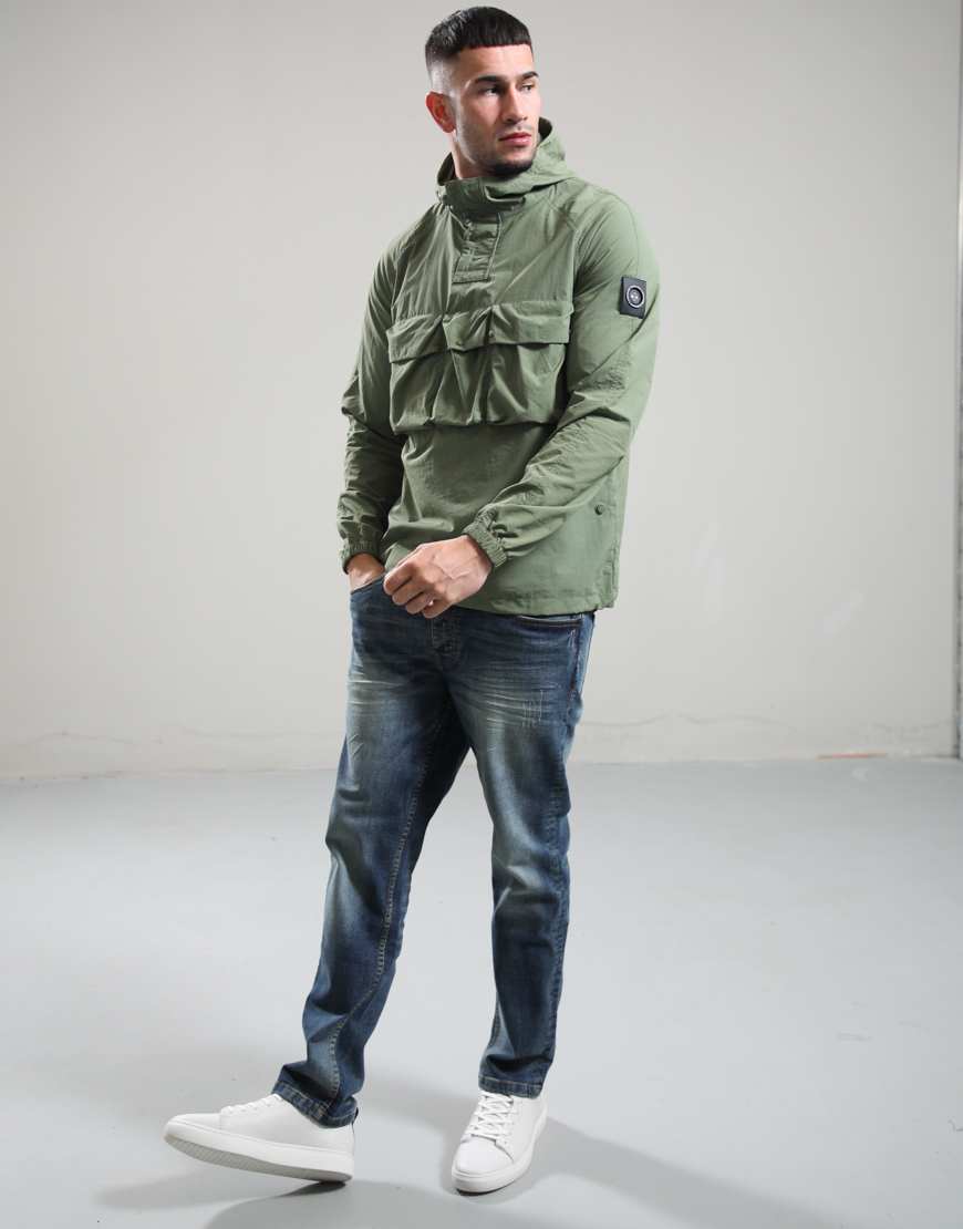 Sefton 1/4 Zip Jacket // Khaki - Image 4