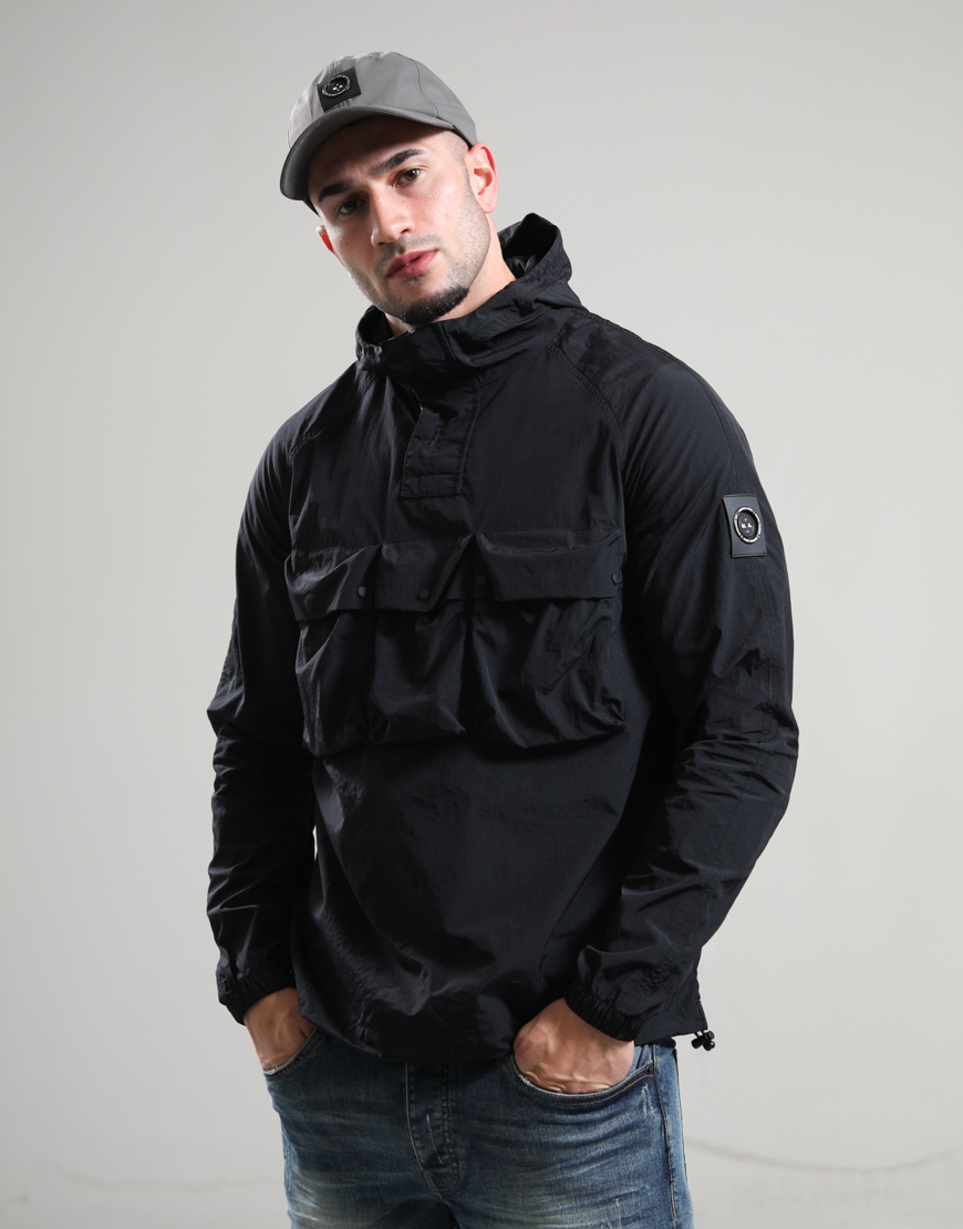Sefton 1/4 Zip Jacket // Black