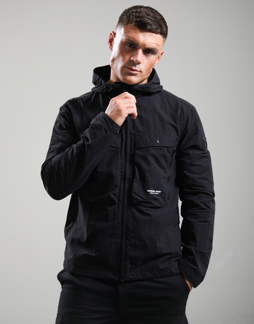 Amerigo Hooded Overshirt // Black