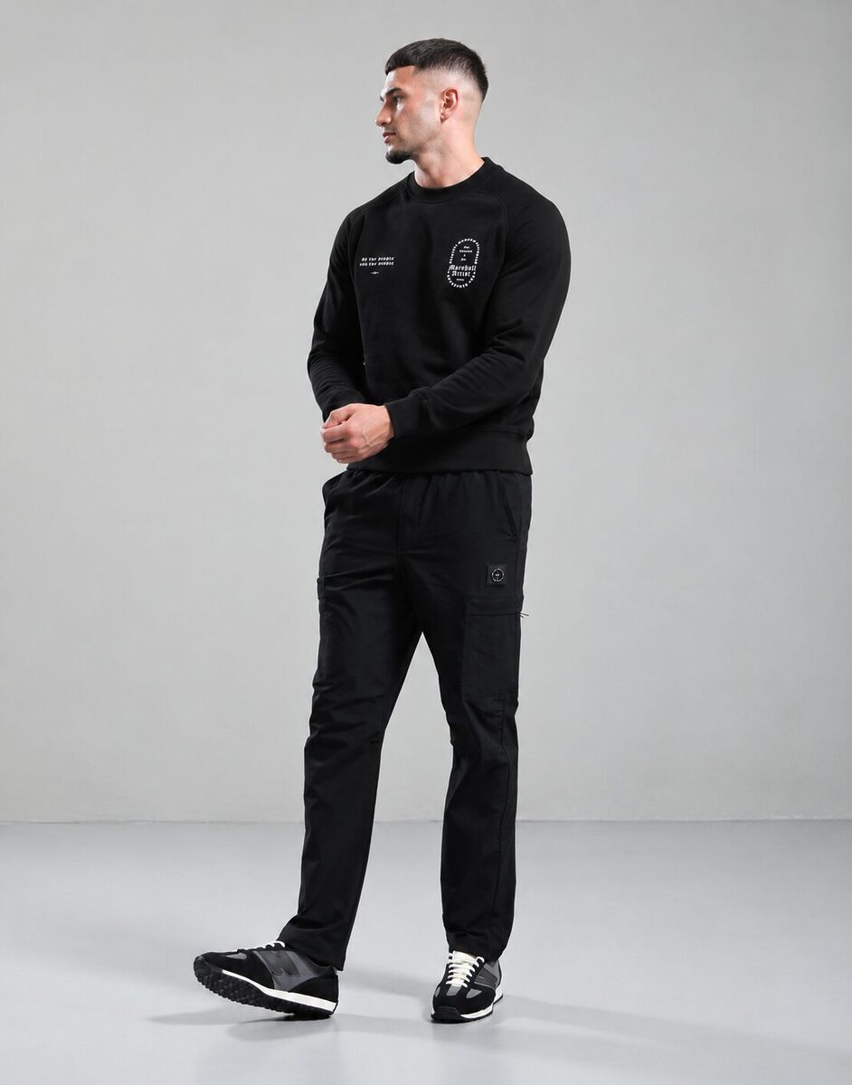 Alternative view of Blueprint Crewneck //  Black