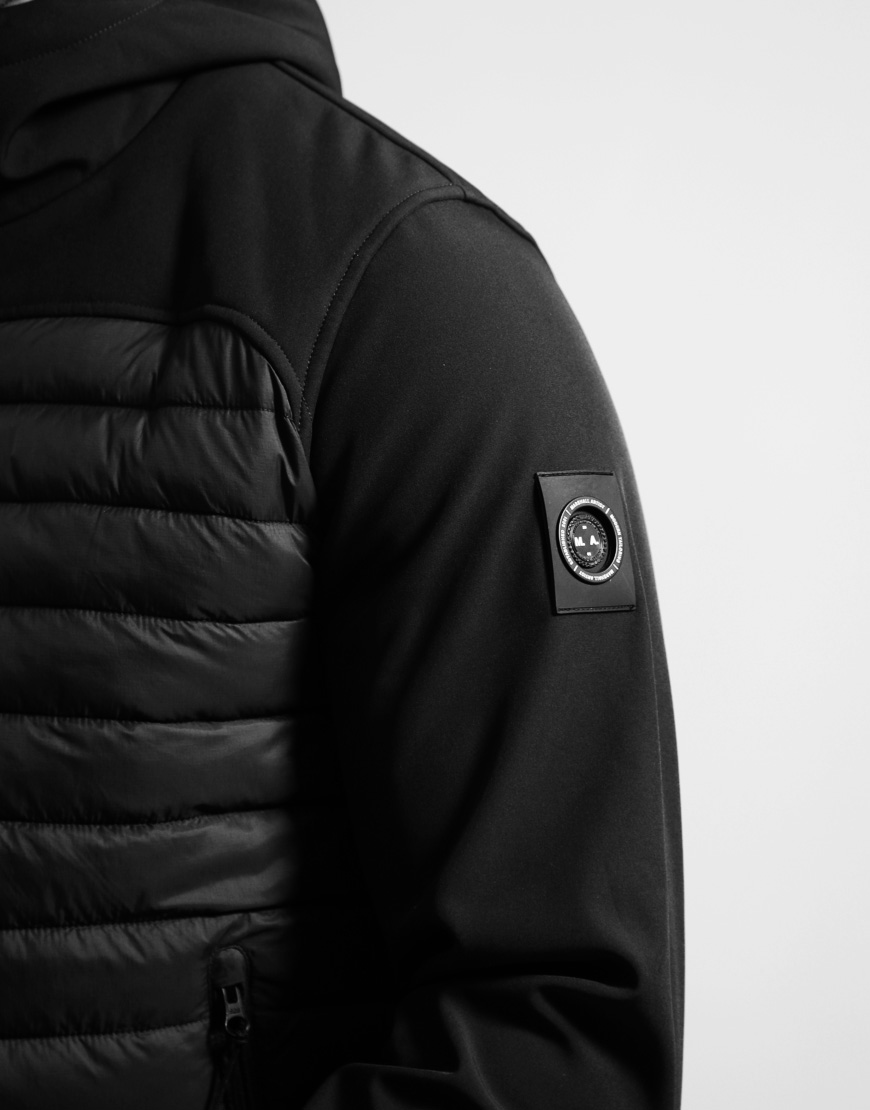Alternative view of Avondale Hybrid Jacket // Black