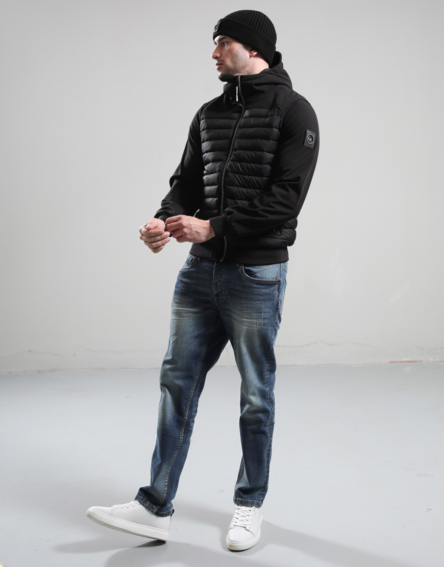 Avondale Hybrid Jacket // Black - Image 3