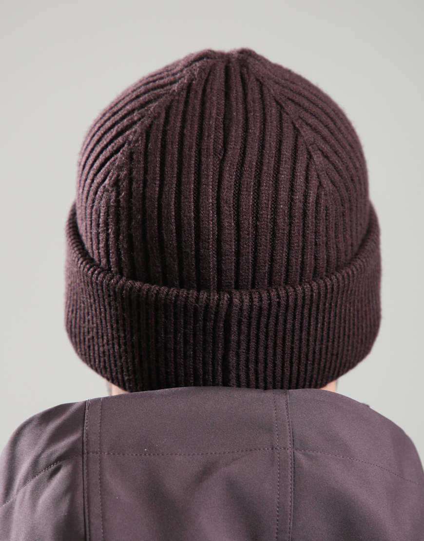 Alternative view of Siren Knitted Beanie Hat // Bordeaux