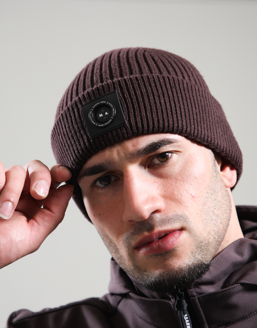 Siren Knitted Beanie Hat // Bordeaux