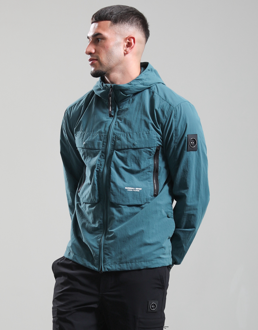 Amerigo Hooded Overshirt // Teal