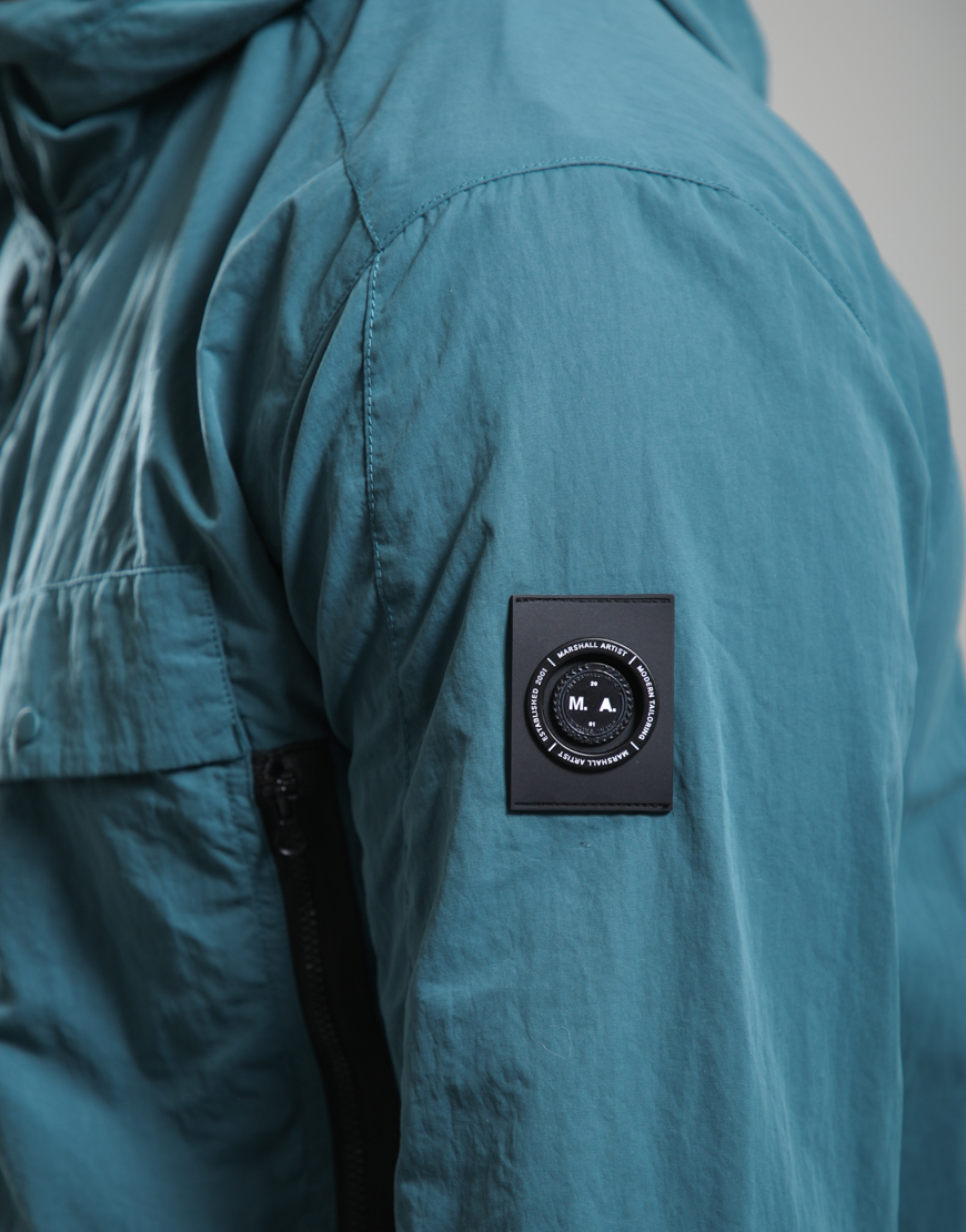 Amerigo Hooded Overshirt // Teal - Image 3