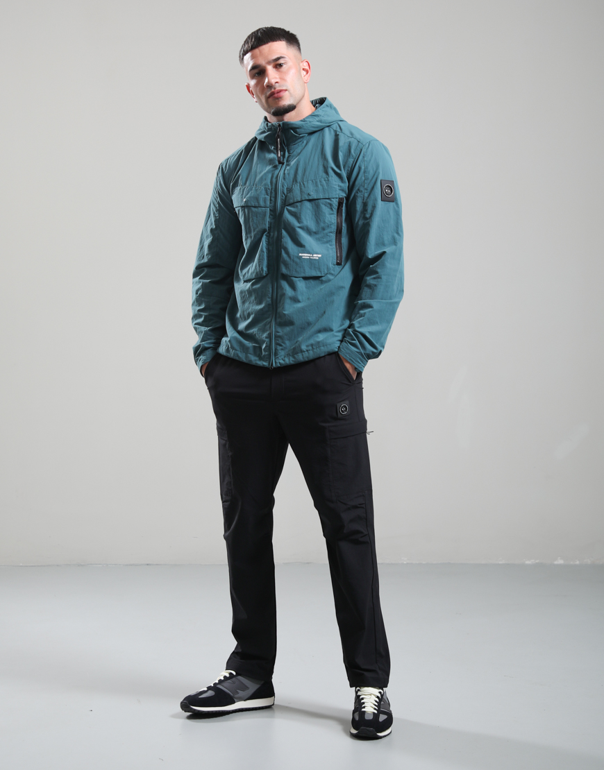 Amerigo Hooded Overshirt // Teal - Image 4