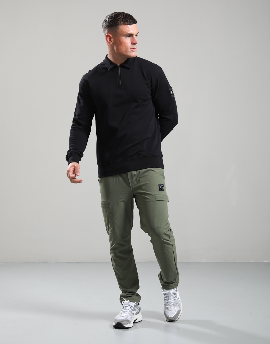 Lewisham Zip Sweat // Black - Image 4