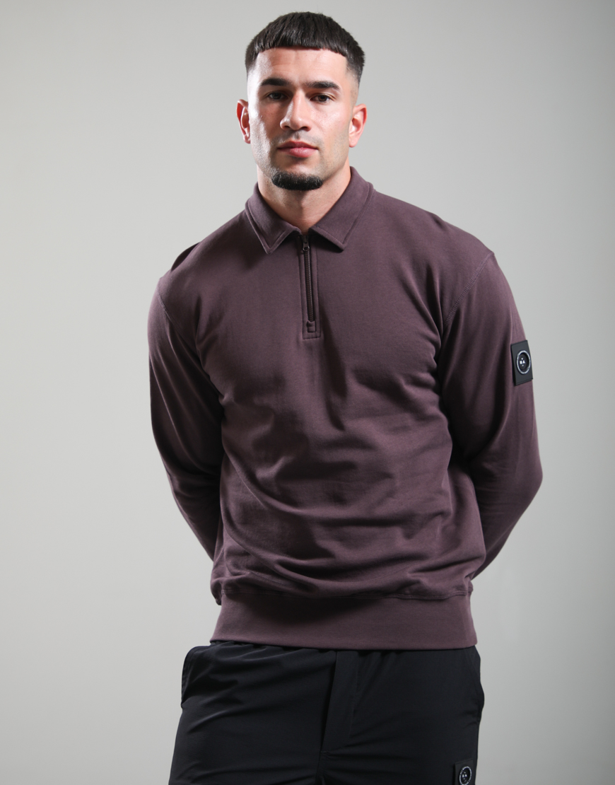 Lewisham Zip Sweat // Bordeaux