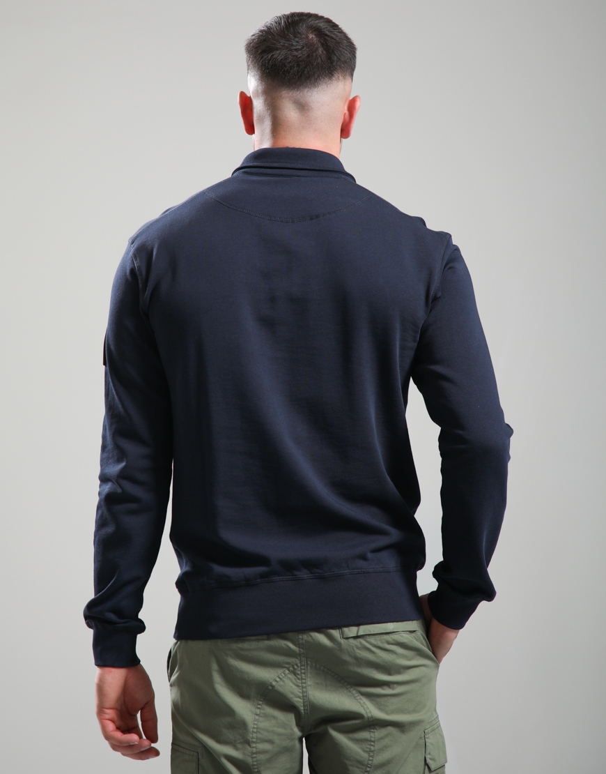 Alternative view of Lewisham Zip Sweat // Navy