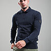 Lewisham Zip Sweat // Navy