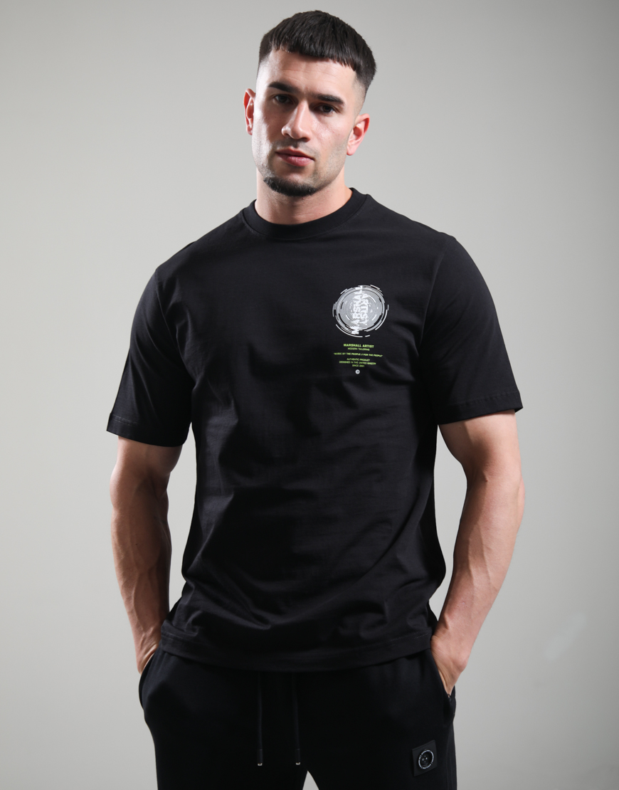 Alternative view of Space Face T-Shirt // Black