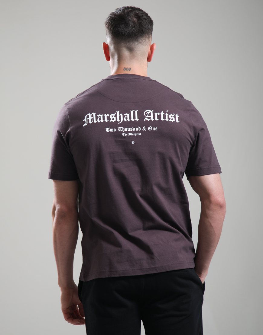Alternative view of Blueprint T-Shirt // Bordeaux