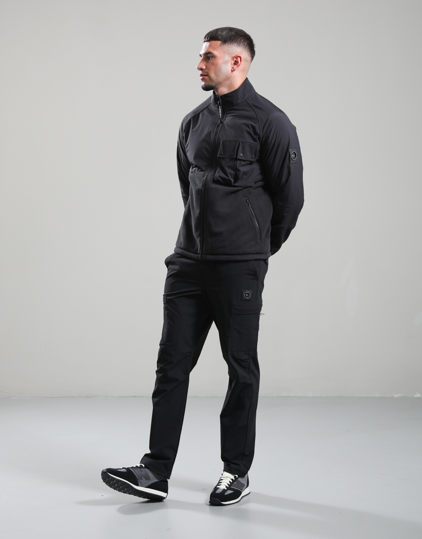 Scafell Fleece Jacket // Black - Image 4