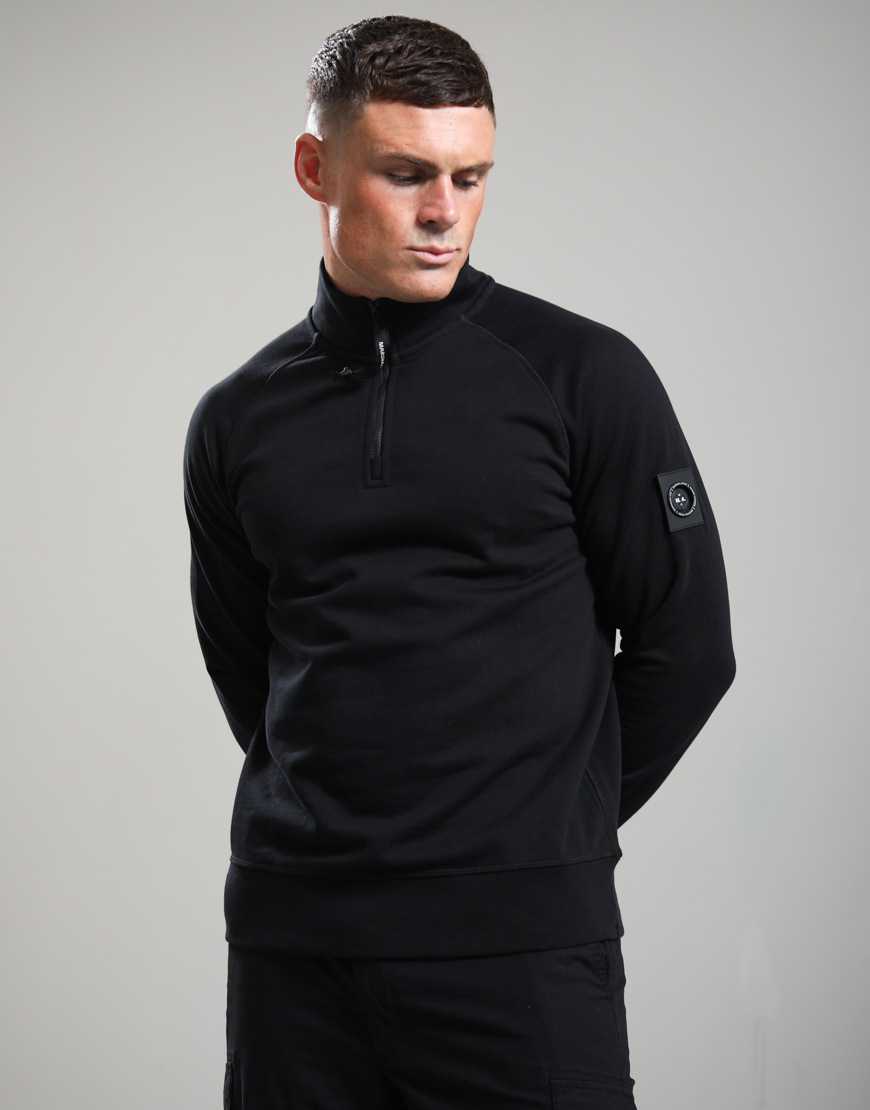 Siren 1/4 Zip Sweat // Black