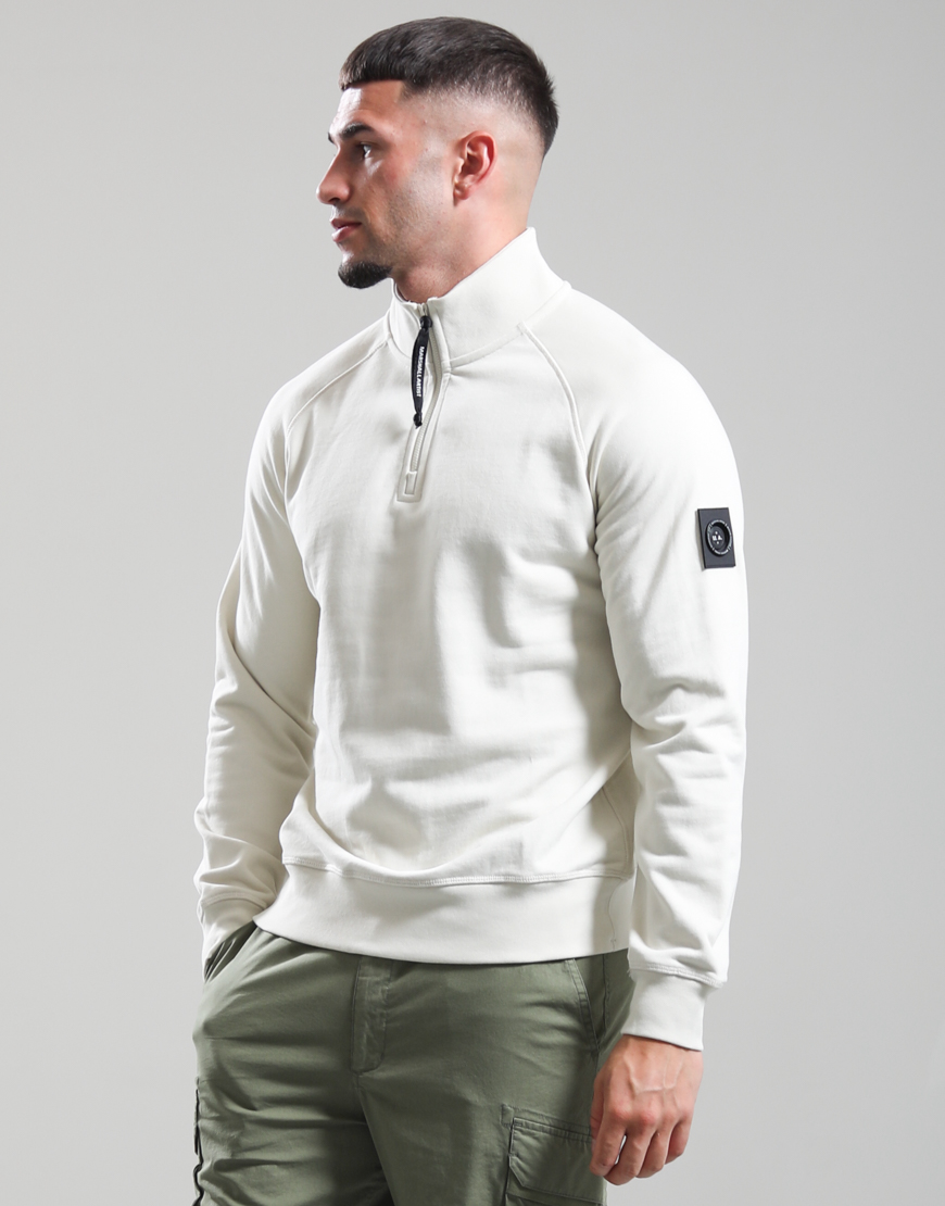 Siren 1/4 Zip Sweat // Silver Birch