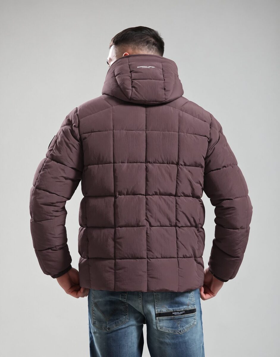 Alternative view of Coniston Bubble Jacket // Bordeaux