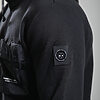 Centro 1/4 Zip Hooded Sweat // Black - Image 3
