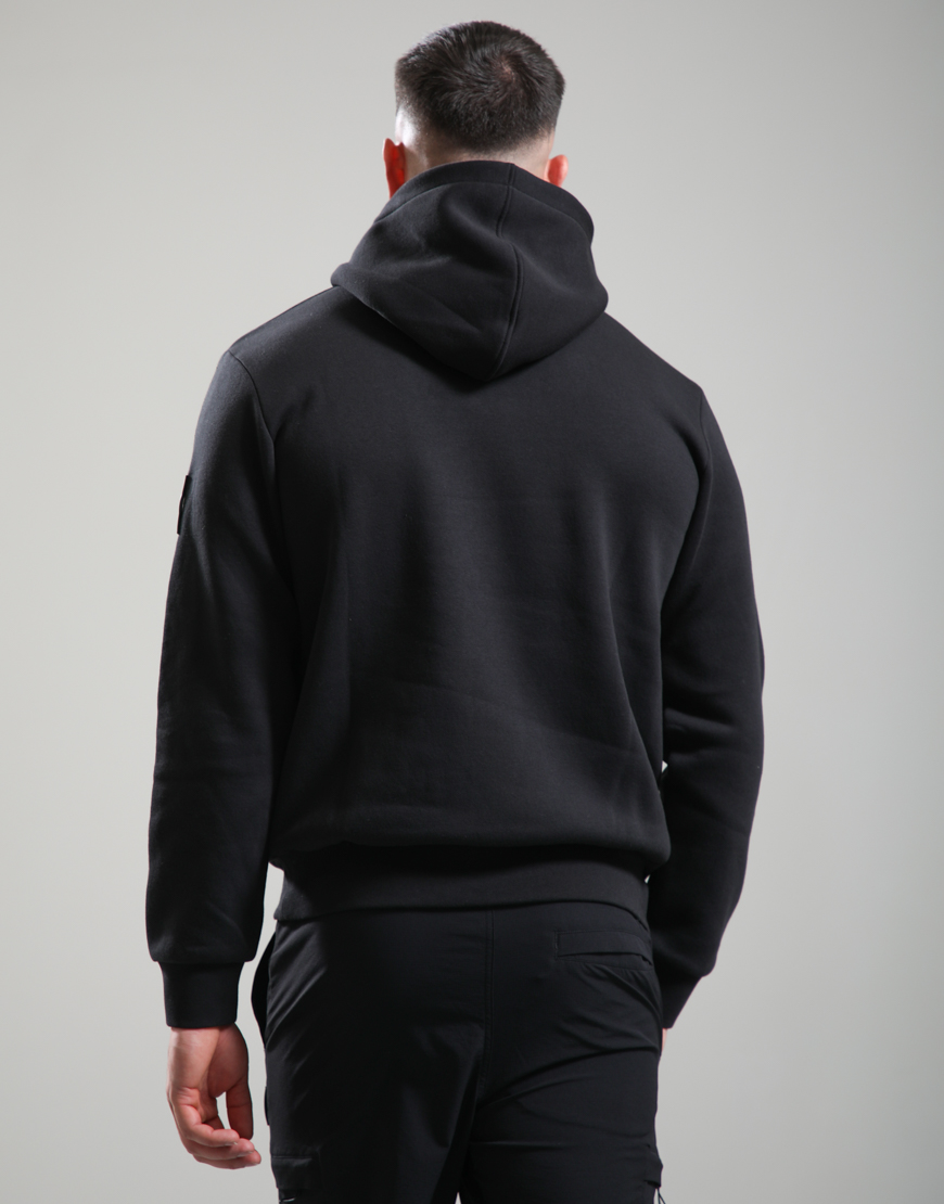 Alternative view of Centro 1/4 Zip Hooded Sweat // Black