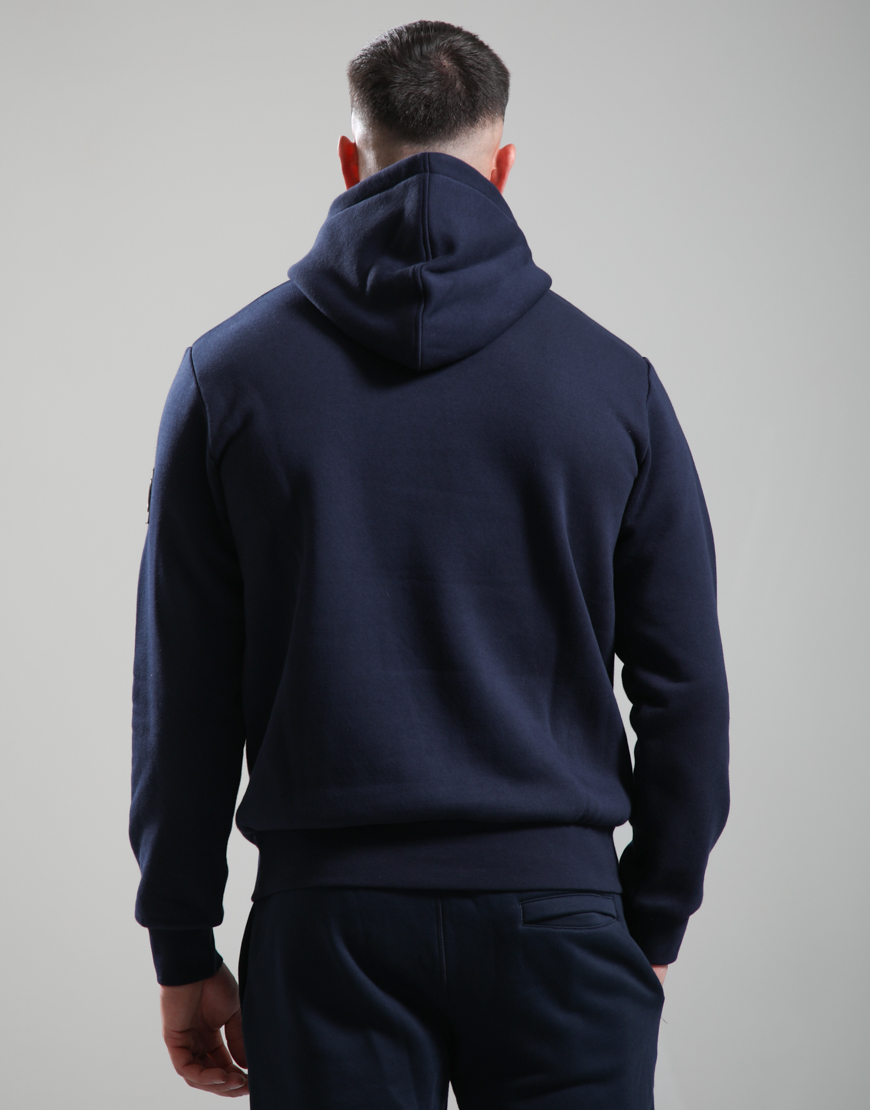Alternative view of Centro 1/4 Zip Hooded Sweat // Navy