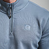 Marchio 1/4 Zip Sweat // Storm Grey - Image 3