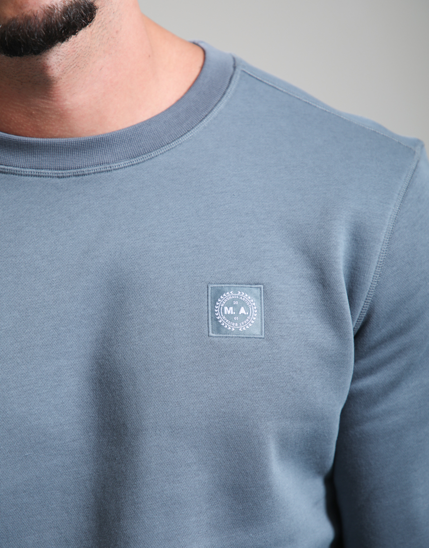 Marchio Crew Neck Sweat // Storm Grey - Image 3